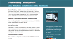 Desktop Screenshot of beckerplumbing.com